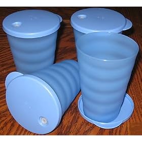 Tupperware 4 - 16 Oz Impressions Tumblers by Tupperware