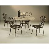 Westport 5 Piece Tavertine Dining Set