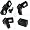 INSTEN Folding Stereo Speaker - Black