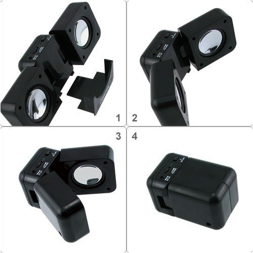Where to buy INSTEN Folding Stereo Speaker - Black