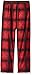 Calvin Klein Big Boys Printed Jersey Plaid Sleep Pant, Red, 10/12