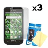 Three LCD Screen Guards / Protectors for Samsung Vibrant T959 / T959V Galax ....