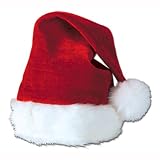 Santa Hat with Plush Trim *New Design for 2010 With More Plush*