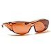 Rodeo M1 Fit Over Prescription Rx No Blind-spot Driver Day & Night Wrap Around Glasses (Copper)