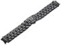 TechnoMarine 1702-INJ MoonSun 15-mm Black Ceramic Bracelet with Push-Button Deployment Clasp