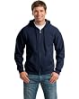 Gildan Men's Big Heavy Blend Pouch Pocket Full Zipper Hooded Sweatshirt. 18600