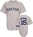 Dustin Pedroia Jersey: Youth 2010 Majestic Road Grey Replica #15 Boston Red Sox Jersey - Small (8)