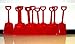 Small Toy Plastic Shovels Red, 12 Pack, 7 Inches Tall, 12 I Dig You Stickers