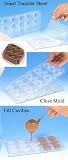 Magnetic Chocolate Mold 2 pc. Rectangle with Indented Corners, 1-3/8 x 1 x 0.5 High, 15 Cavities