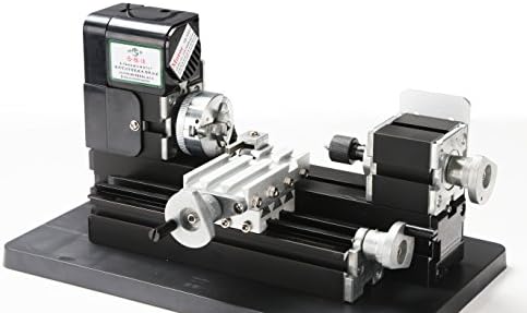 24W All Metal Mini Lathe, use 20,000r/min, 24W Motor ,mini lathe for students DIY Works, best gift for Chrildren's Gift.