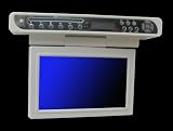 Visua Glossy White Special Edition 10.2 Under Cabinet Flip Down Kitchen TV with DVD, Clock Radio
