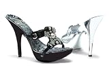 503-Wendy, 5 Inch Mule With Rhinestone Design, by Ellie Shoes