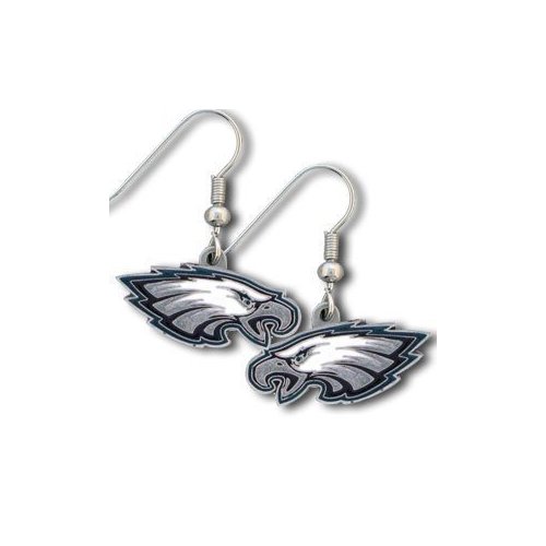 Philadelphia Eagles Dangling Earrings - NFL Football Fan Shop Sports Team Merchandise