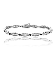 7.15ct Diamond & Black D Accented Bracelet 14k