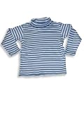 Mulberribush - Girls Long Sleeved Turtleneck, Navy, Aqua