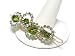 Green and Clear Crystal Circle Hair Accessory Clip Fashion