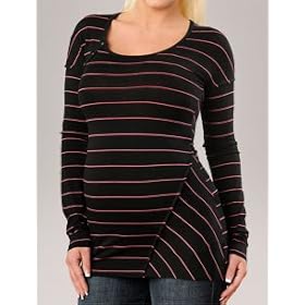 Buy A Pea in the Pod Collection: Bailey 44 Long Sleeve Scoop Neck Stitch Detail Maternity T Shirt by Bailey 44