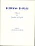 Beginning Tagalog : A Course for Speakers of English (Book & Cassette ed)