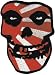 The Misfits - Japanese Flag Crimson Ghost Skull - Embroidered Iron On or Sew On Patch