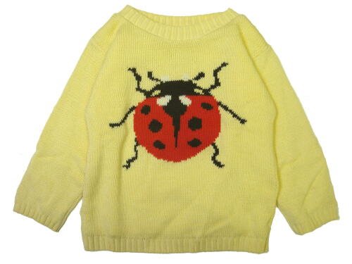 セール：Mademoiselle papillon Cotton Sweater Lady bug 【オフイ