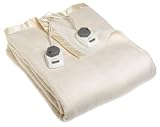Sunbeam Royal Nights EasySet Accutouch Controller Heated Electric Twin Blanket, Seashell