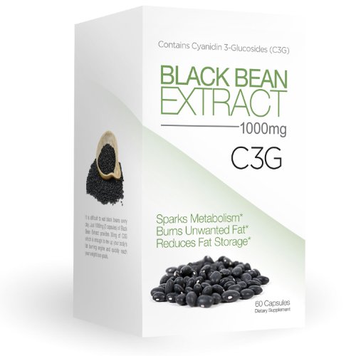 Pure Black Bean Extract, Weight Loss, Fat Loss, Fat Burn, Antioxidant TFX C3G Pure Black Bean