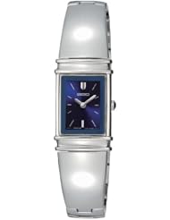 Seiko Womens SUJG09 Jewelry Silver-Tone Bangle Blue Dial Watch