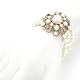 Three Strand Pearl Flower Bracelet||RF10F