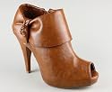 Cuffed Peep Toe Bootie