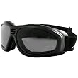 Bobster Touring 2 Adult Touring Motorcycle Goggles Eyewear - Black/Smoke