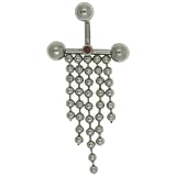 Belly Navel Rings Beaded Dangle Summer Fashion Jewelry - B0001WI7RU