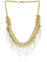 Lee Angel "Marion" Faceted Clear Glass and Crystal Stick Cluster Necklace