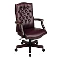 Office Star Burgundy Classic Executive Office Chair