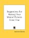 Books : Suggestions For Making Your Mental Pictures Come True