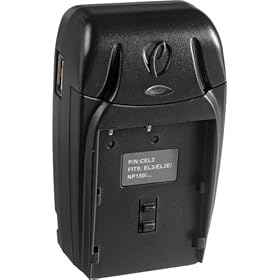 Pearstone Compact AC/DC Charger for EN-EL3E Battery