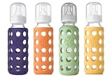 41CZ2vaKU0L. SL160  Lifefactory Bpa free Glass Baby Bottle 4 Pack (9 oz. in Gender Neutral Colors)