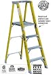 Louisville Rhino 375 FP1104HD 4-ft Heavy Duty Fiberglass Platform Step Ladder 375 lbs rated