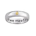 Sterling Silver Memorial Sentiment Ring
