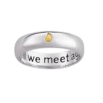 Sterling Silver Memorial Sentiment Ring