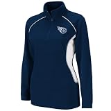 Tennessee Titans Women's Game Theory III Navy 1/4 Zip Micro Fleece Jacket