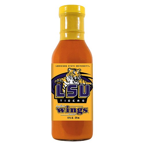 Louisiana State Fightin Tigers NCAA Buffalo Wings Sauce - 12oz by Hot Sauce Harry