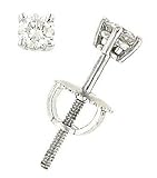4 prong Round Diamond Stud Earrings. 31cttw I / J - I1 - B00027EMGY