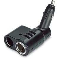 Universal Twin Car 12v Socket Adapter for Multiple Charging - iPod, iPhone, Cellphones, MP3 Players