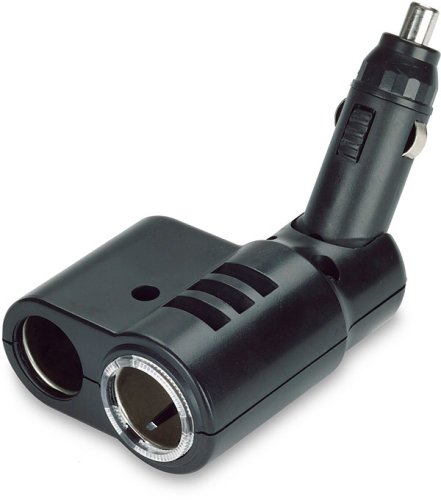 Universal Twin Car 12v Socket Adapter for Multiple Charging - iPod, iPhone, Cellphones, MP3 Players and more!