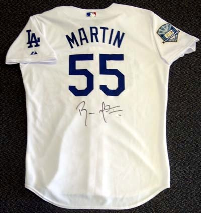 Russell Martin Autographed/Hand Signed LA Dodgers Jersey UDA #BAK21429