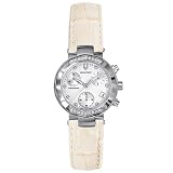 Accutron Women's Chamonix Diamond Chronograph Cream Leather Watch #26R17