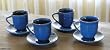 Ceramic teacups, 'Lapis Lazuli' (set for 4)