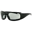 Bobster Gunner Adult Convertible Lifestyle Sunglasses - Black/Clear