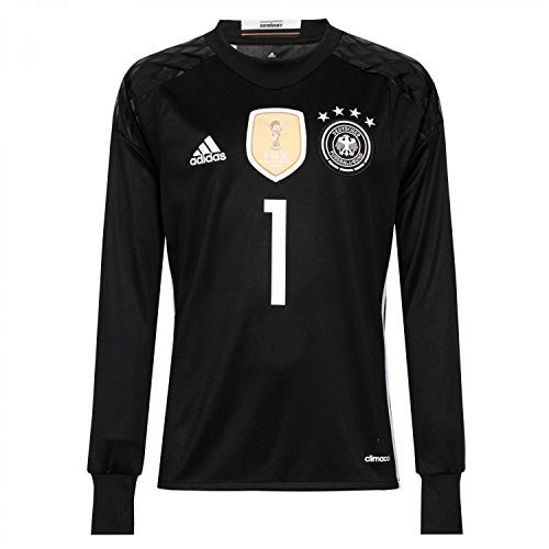 adidas Kinder Trikot DFB Goalkeeper Jersey Youth Neuer, black, 176, B74833