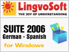 LingvoSoft translation software Suite 2006 German <-> Spanish for Windows: dictionary, phrasebook, flashcards